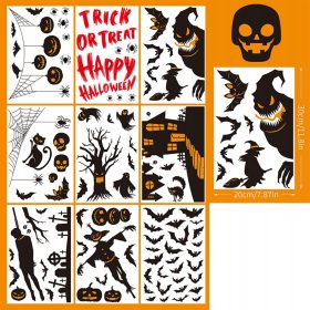  Halloween-Fensteraufkleber. Fensteraufkleber