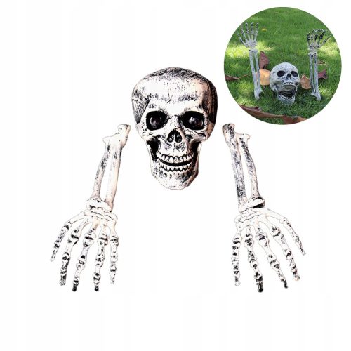  KÜNSTLICHER SCHÄDELKOPF HÄNDE SKELETT HALLOWEEN