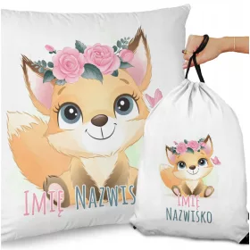    KISSENTASCHE FÜR SCHULE, KINDERGARTEN, TIERE, KATZE, EINHORN, NAME, GESCHENK