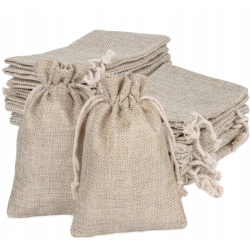  LEINENBEUTEL FÜR SÜSSIGKEITENVERPACKUNG 30 Stk. 10x14cm