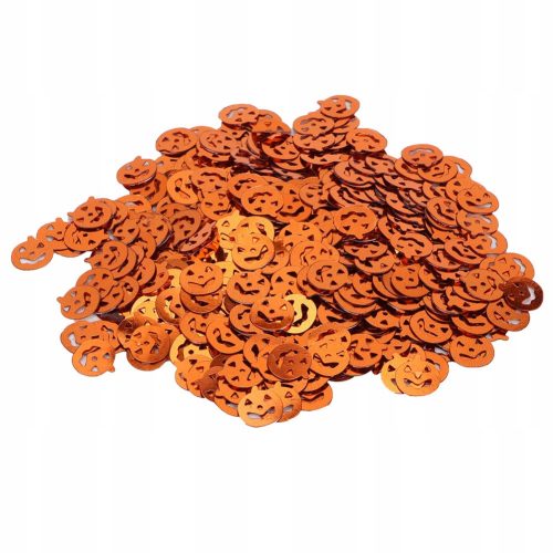  Halloween-Konfetti 60g, dekorativ in Form von orangefarbenen Kürbissen