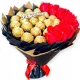  Ein Geschenk für jeden Anlass. Ferrero Rocher Sweet Bouquet + Aufschrift Ihrer Wahl