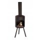  Gartenkamin Modena 30 cm schwarz
