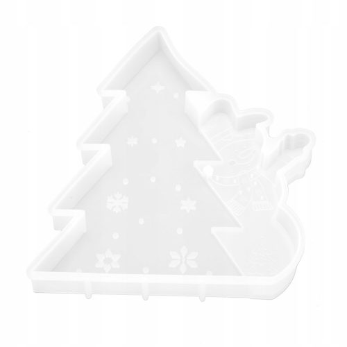  Silikonform in Form eines Weihnachtsbaums und eines Schneemanns für die DIY-Dekoration