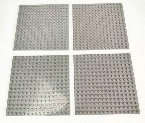  LEGO Elements Platte 16x16 dunkelgrau 4 Stk