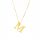 Goldkette mit dem Buchstaben M, 585 14k, längenverstellbar, BOX