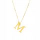  Goldkette mit dem Buchstaben M, 585 14k, längenverstellbar, BOX