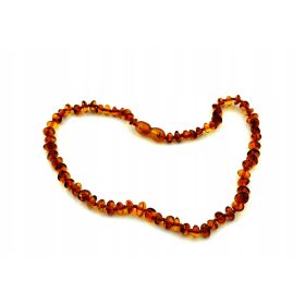  BAROCKE BERNSTEIN-ZAHNHALSKETTE