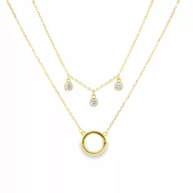  Halskette mit Ring, Doppelkette 925 + BOX