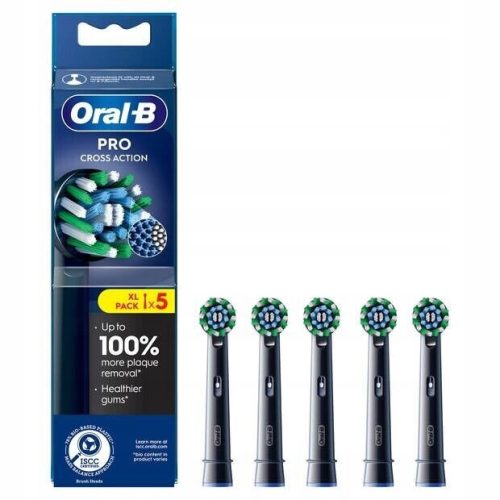  Braun ORAL B CROSS ACTION PRO SCHWARZE TIPPS 5 STK