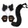  1 SET KATZENSCHWANZ WOLF SCHWANZ UND OHREN WOLF ist dies und das
