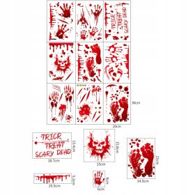  Halloween-Fensteraufkleber für Fenster auf dem Glas