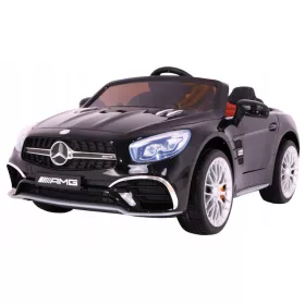    Batteriebetriebenes Auto Mercedes AMG SL65 Schwarz Fernbedienung Kofferraum MP3 LED