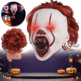    Gruselige Clownsmasken, gruselige Halloween-Maske, Cosplay-Dekoration