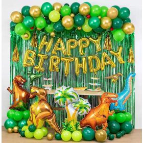   Satz Luftballons zum Geburtstag, dekoratives Dinosaurier-Thema