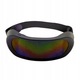    Elektronische LED-Brille, leuchtend beleuchtete USB-Raves-Partybrille