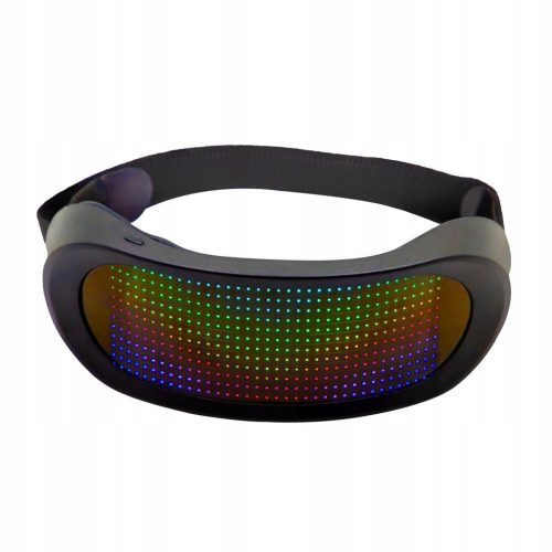 Elektronische LED-Brille, leuchtend beleuchtete USB-Raves-Partybrille