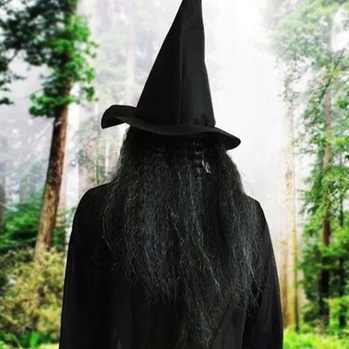  Halloween schwarze Hexe Latexmaske Kostüm für Kinder