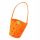  Orange Halloween-Tasche mit einem Smiley