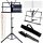  Tischständer, verstellbarer, faltbarer Notenständer + Notenbuch + 3-in-1-Fllöte