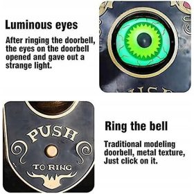  Animierte Türklingel mit gruseligen Halloween-Geräuschen