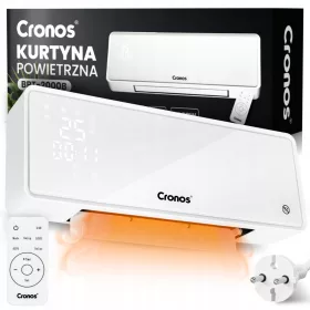    LUFTVORHANG-HEIZLÜFTER ELEKTRISCHE HEIZUNG 2000 W + FERNBEDIENUNG