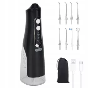    KABELLOSES ZAHNREINIGUNGSGERÄT FÜR DENTALZÄHNE, 4 MODI, 8 DÜSEN