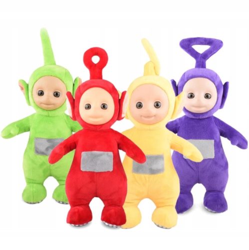  TELETUBE-MASKOTTCHEN-SET MIT 4 GROSSEN 25 CM