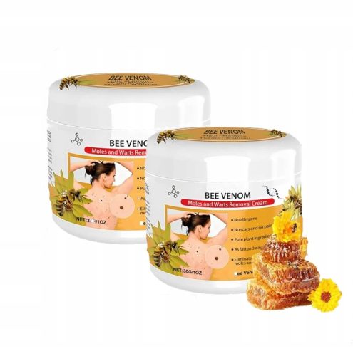  Zweierpack Creme mit Bienengift gegen Warzen und Muttermale 30g (2 Stück)
