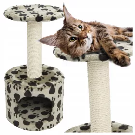  Massiver Kratzbaum, Bett, Haus, Turm, Kratzbaum für Katzen