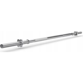    Langhantel mit gerader Stange, 180 cm, 28-mm-Stahlklemmen mit Gewinde – Zipro