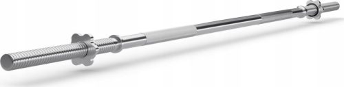  Langhantel mit gerader Stange, 180 cm, 28-mm-Stahlklemmen mit Gewinde – Zipro