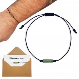    GLÜCKARMBAND FÜR MÄNNER, natürlicher AVENTurin - Erfolg und Reichtum