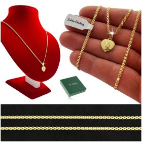    BISMARK GOLDHALSKETTE + MEDAILLENANHÄNGER TAUFGESCHENK 45 CM