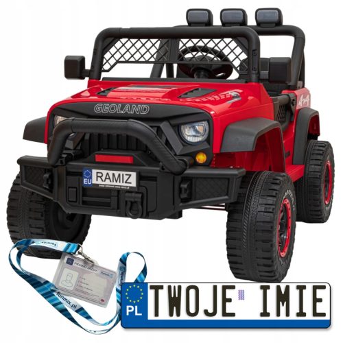  GEOLAND POWER GELÄNDEWAGEN FÜR 2 KINDER FERNBEDIENUNG 2X200W RADIO MP3 LED