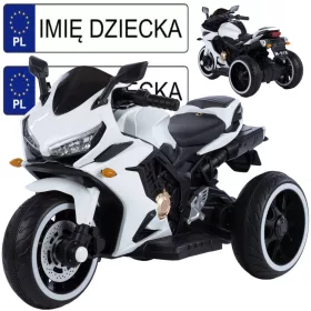  MOTOR Batteriemotorrad für Kinder, 2x LED MP3-Motoren