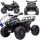  GROSSER BATTERIE-QUAD FÜR KINDER MP3 + LED + GUMMIRÄDER + LEDER + FERNBEDIENUNG