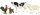  SCHLEICH 42729 Bauernhoftiere Bauernhof-Set 4er-Pack