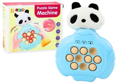 SENSORISCHES ARCADE-SPIEL PLÜSCH PANDA BATTERIEBETRIEBENE KONSOLE BLAU