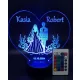  LED-Statuettenlampe, graviertes Geschenk - Hochzeit, Hochzeitssouvenir