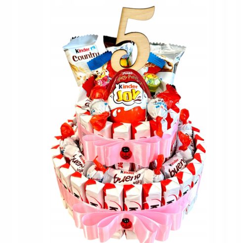 Kinder Überraschungstorte mit 2 Etagen – Personalisierbar von 1-100