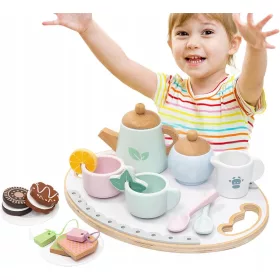  TOOKY TOY Nachmittagstee-Service-Set aus Holz
