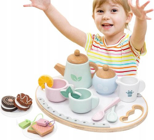  TOOKY TOY Nachmittagstee-Service-Set aus Holz
