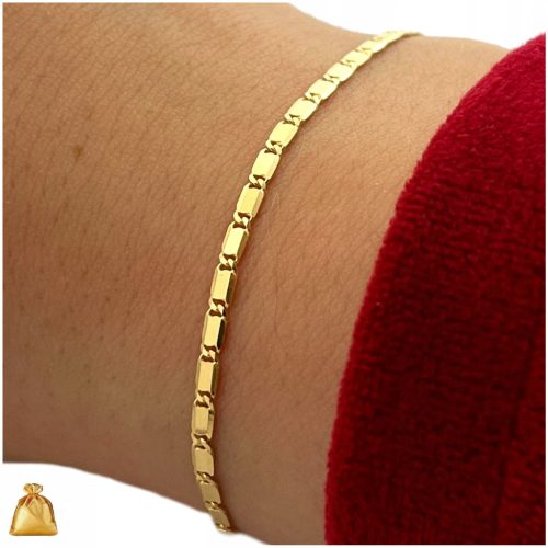  SCHÖNES HANDGELENK-ARMBAND FÜR DAMEN, 19 cm/2 mm, SILBER PR. 925 als Geschenk