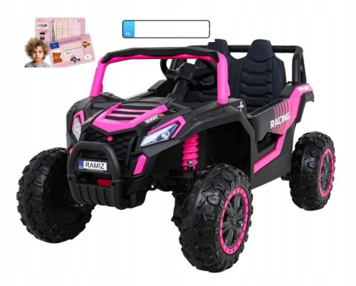  4x4 Batteriebetriebenes Auto AUTO Buggy UTV 2000M Racing Pink