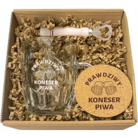    GESCHENKSET ZUM TAG DES FREUNDES, BIER-MASSAUFLAGE MIT GRAVUR ZUM GEBURTSTAG