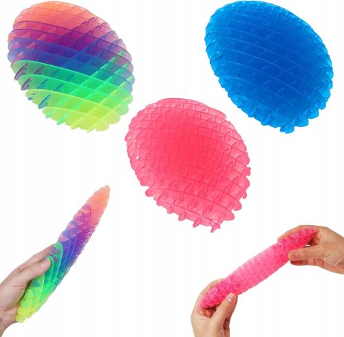  Fidget Wurm Antistress Spielzeug Morphotischer Wurm Set 3 Stück Rosa + Blau