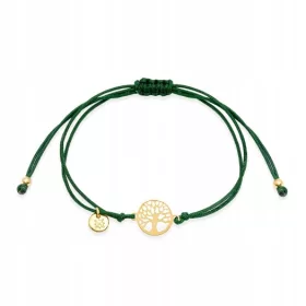  Vergoldetes Schnurarmband mit einem Baum ANIA KRUK