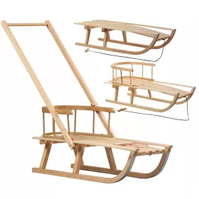  Polierte Holzbeine. Robuster, traditioneller Kinderwagen