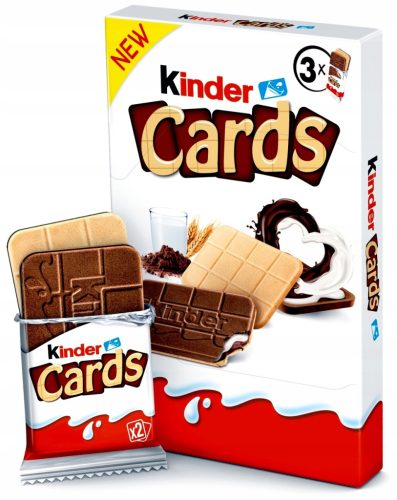 Kinder Cards Waffeln mit Milch-Kakao-Füllung 76,8g x 9 Stück